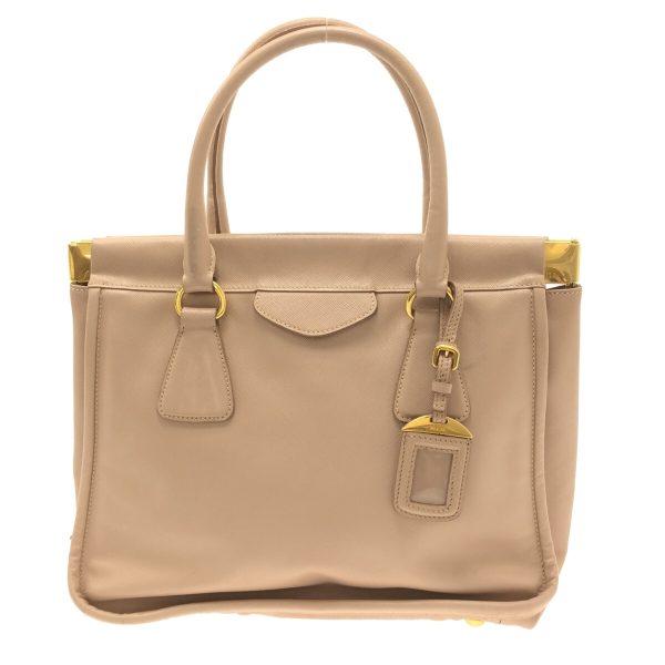 37323798 1 Prada Handbag Leather Pink Beige