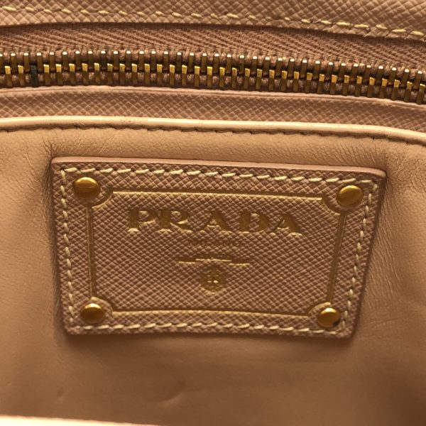 37323798 7 Prada Handbag Leather Pink Beige