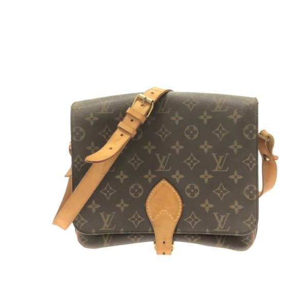 37324386 1 Louis Vuitton Cartesier Canvas Monogram Shoulder Bag Brown