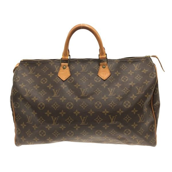 37324440 1 Louis Vuitton Speedy Canvas Monogram Handbag Brown