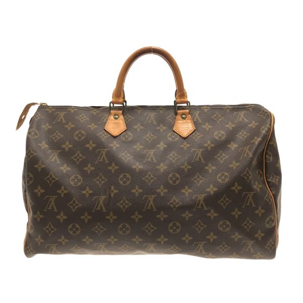 37324440 3 Louis Vuitton Speedy Canvas Monogram Handbag Brown