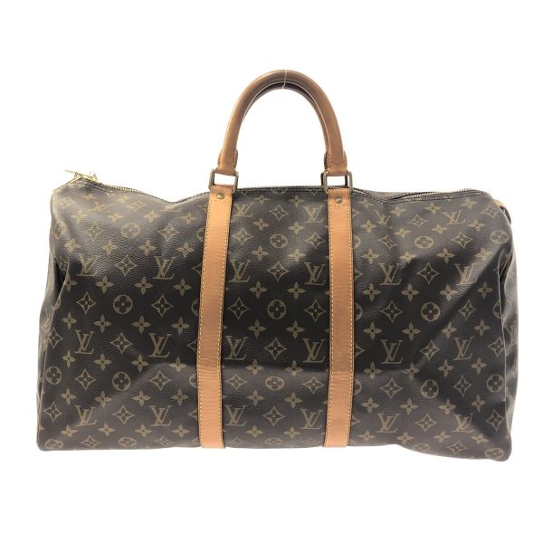 37324454 1 Louis Vuitton Keepall Canvas Monogram Boston Bag Brown