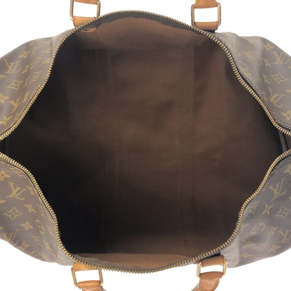 37324454 6 Louis Vuitton Keepall Canvas Monogram Boston Bag Brown