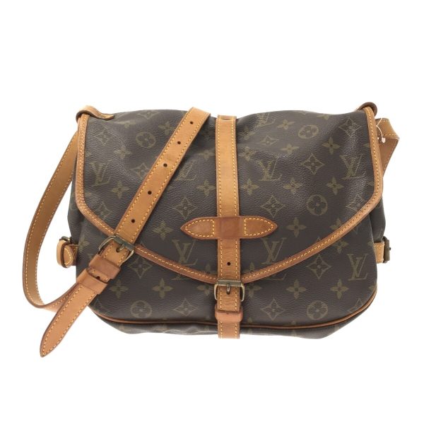 37324570 1 Louis Vuitton Saumur Canvas Monogram Shoulder Bag Brown