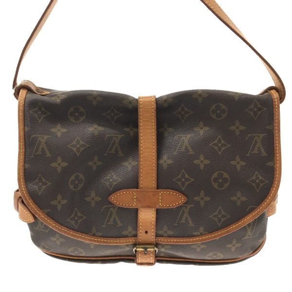 37324570 3 Louis Vuitton Saumur Canvas Monogram Shoulder Bag Brown