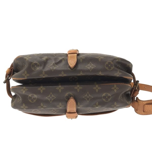 37324570 4 Louis Vuitton Saumur Canvas Monogram Shoulder Bag Brown