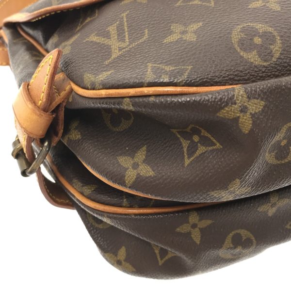 37324570 5 Louis Vuitton Saumur Canvas Monogram Shoulder Bag Brown