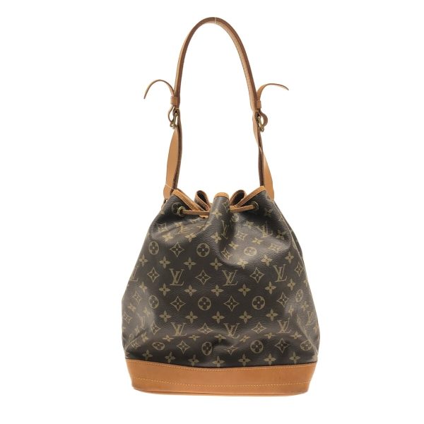 37324615 3 Louis Vuitton Noe Canvas Monogram Shoulder Bag Brown