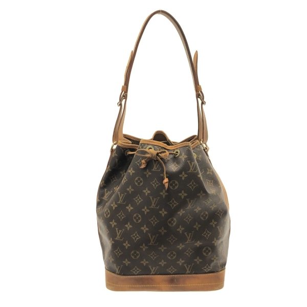 37325962 1 Louis Vuitton Noe Canvas Monogram Shoulder Bag Brown