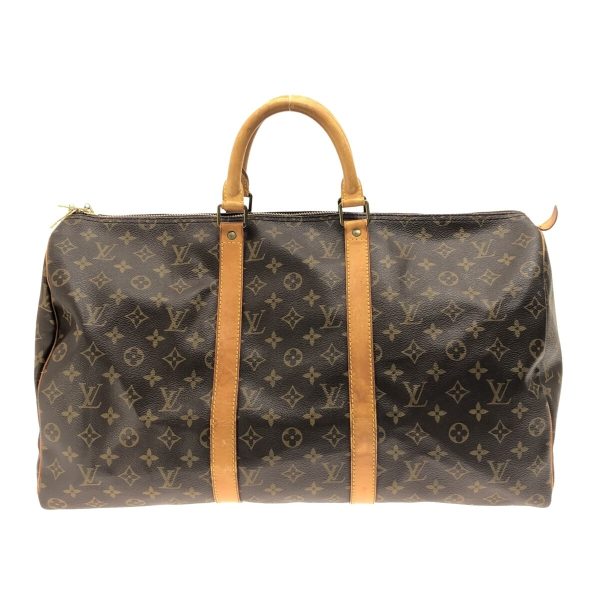 37325982 1 Louis Vuitton Keepall Canvas Monogram Boston Bag Brown