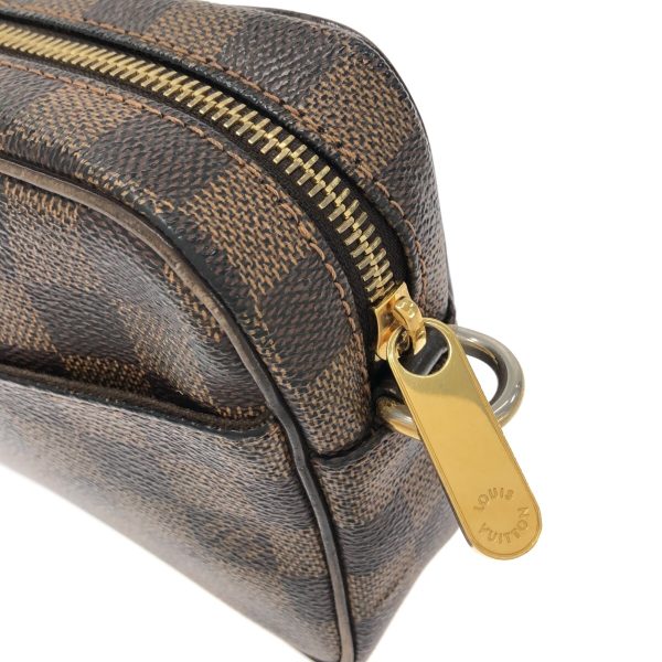 37326036 9 Louis Vuitton Pochette Viet Canvas Damier Shoulder Bag Ebene