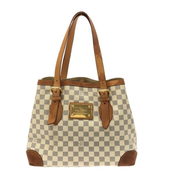 37326038 1 Louis Vuitton Hampstead Canvas Damier Shoulder Bag Azure