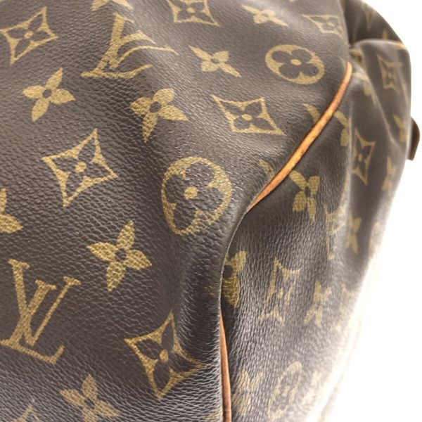 37326175 5 Louis Vuitton Keepall Canvas Monogram Boston Bag Brown