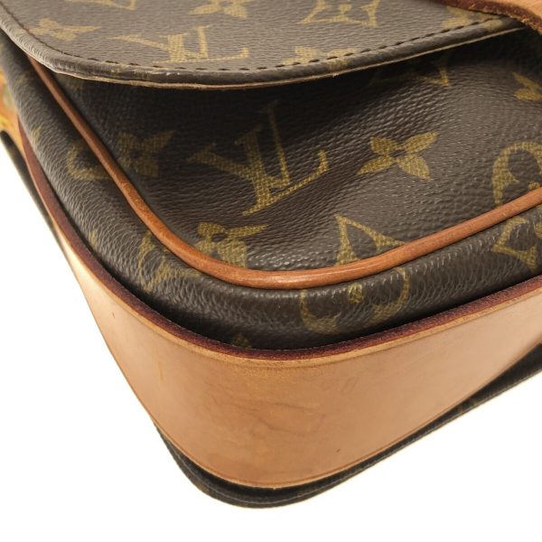 37326216 5 Louis Vuitton Cartesier Canvas Monogram Shoulder Bag Brown