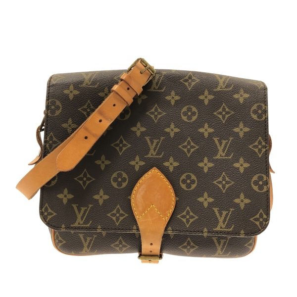 37326238 1 Louis Vuitton Cartesier Canvas Monogram Shoulder Bag Brown