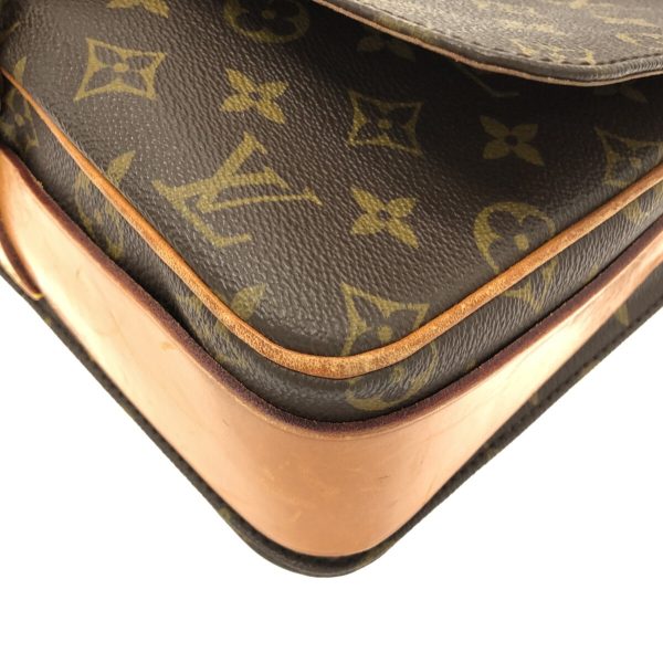 37326238 5 Louis Vuitton Cartesier Canvas Monogram Shoulder Bag Brown