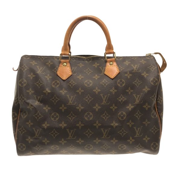 37326249 1 Louis Vuitton Speedy Canvas Monogram Handbag Brown