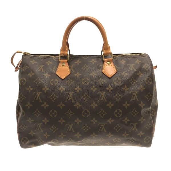 37326249 3 Louis Vuitton Speedy Canvas Monogram Handbag Brown