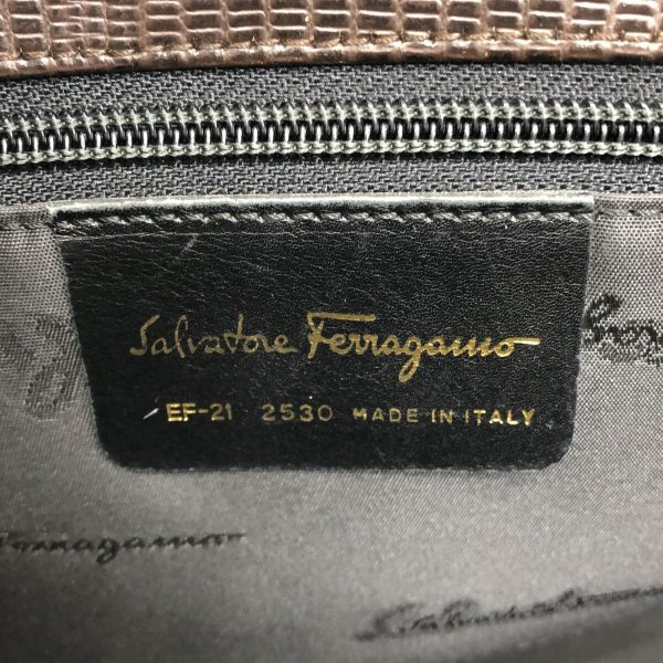 37327046 7 Salvatore Ferragamo Vara Embossed Leather Tote Bag Brown