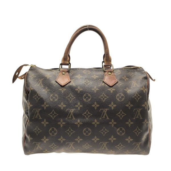 37327427 3 Louis Vuitton Speedy Canvas Monogram Handbag Brown