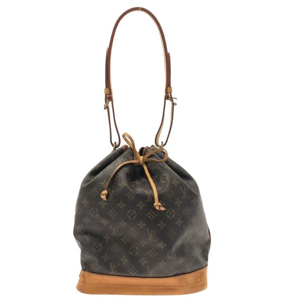 37328085 1 Louis Vuitton Noe Canvas Monogram Shoulder Bag Brown