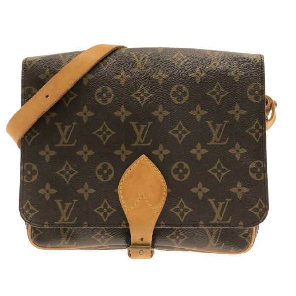 37328090 1 Louis Vuitton Cartesier Canvas Monogram Shoulder Bag Brown