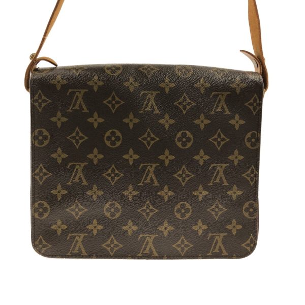 37328090 3 Louis Vuitton Cartesier Canvas Monogram Shoulder Bag Brown