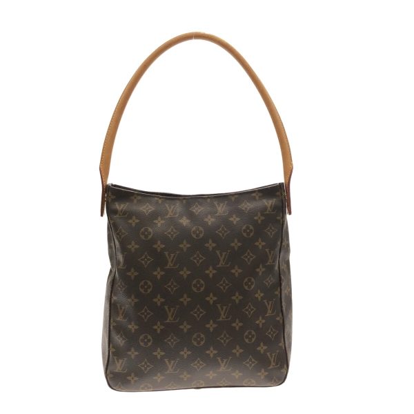 37328105 3 Louis Vuitton Looping Canvas Monogram Shoulder Bag Brown