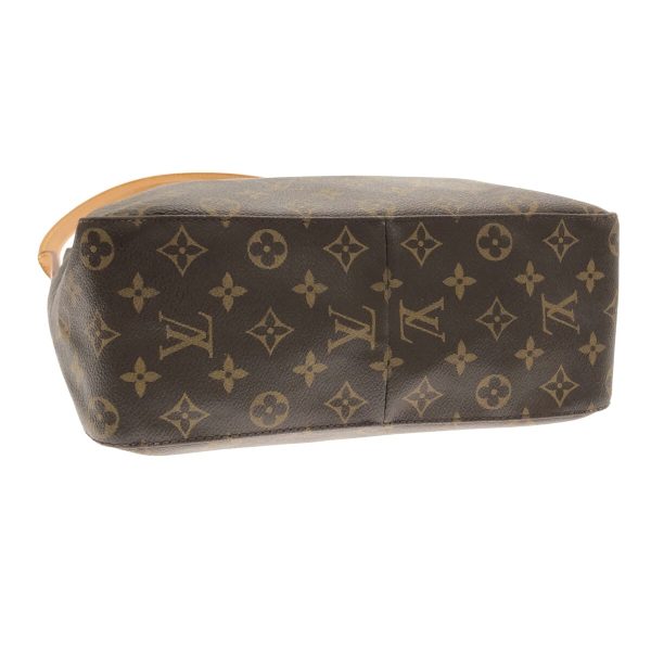 37328105 4 Louis Vuitton Looping Canvas Monogram Shoulder Bag Brown