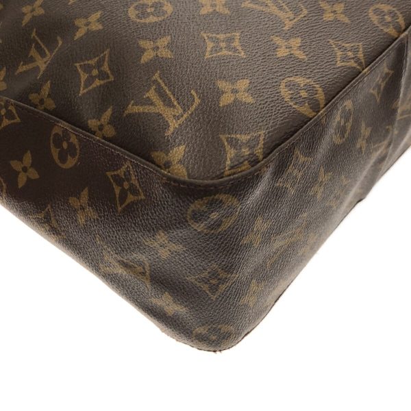 37328105 5 Louis Vuitton Looping Canvas Monogram Shoulder Bag Brown