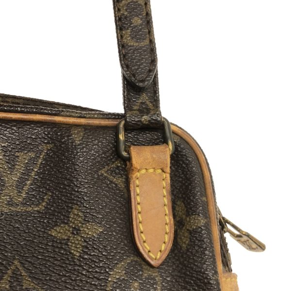 37328119 10 Louis Vuitton Pochette Marly Canvas Monogram Shoulder Bag Brown