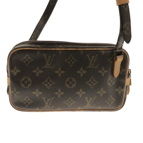 37328119 3 Louis Vuitton Pochette Marly Canvas Monogram Shoulder Bag Brown