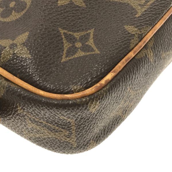 37328119 5 Louis Vuitton Pochette Marly Canvas Monogram Shoulder Bag Brown