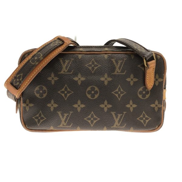 37328121 1 Louis Vuitton Pochette Marly Canvas Monogram Shoulder Bag Brown