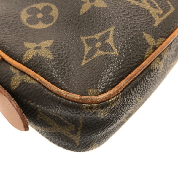 37328121 5 Louis Vuitton Pochette Marly Canvas Monogram Shoulder Bag Brown