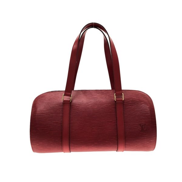 37328862 1 Louis Vuitton Souflot Leather Handbag Castilian Red