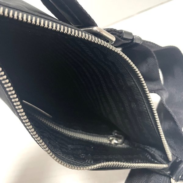 37338115 7 Prada Shoulder Bag Nylon Black