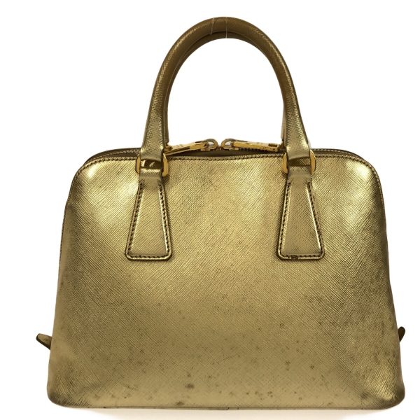 37347363 3 Prada Promenade Handbag Saffiano Leather Gold