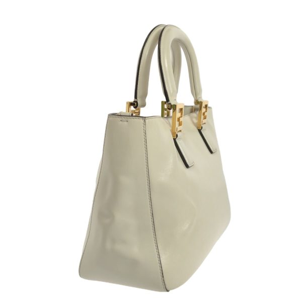 37347416 2 Fendi Tote Bag Leather White