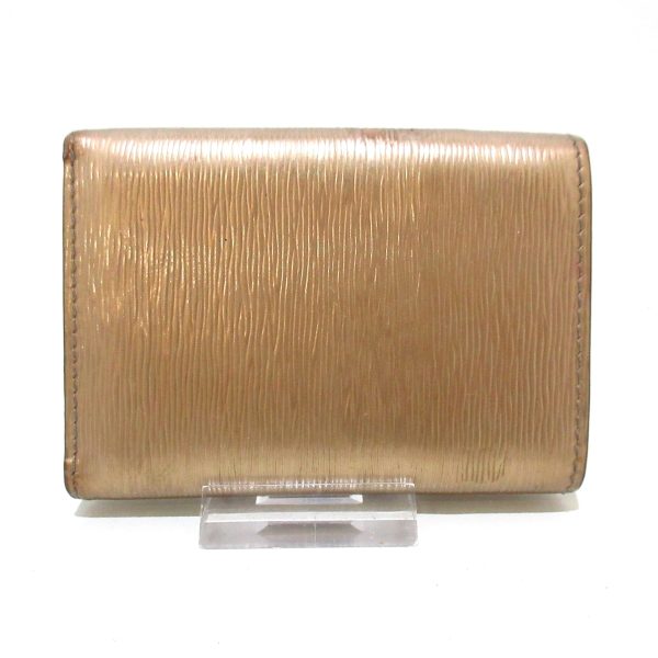 37347457 2 Prada Trifold Wallet Enamel Pink Gold