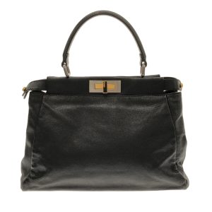 37347468 1 Celine Black Calfskin Medium Seau Sangle Bucket Bag Medium