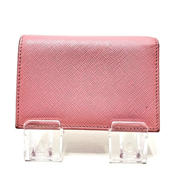 37347630 2 Prada Bifold Wallet Saffiano Leather Pink