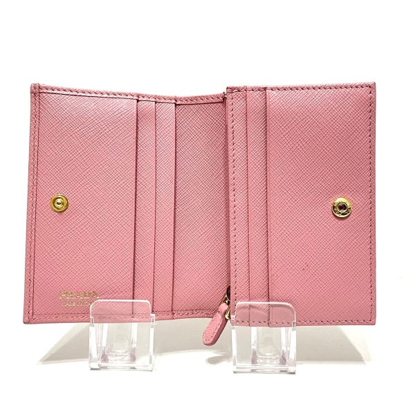 37347630 3 Prada Bifold Wallet Saffiano Leather Pink