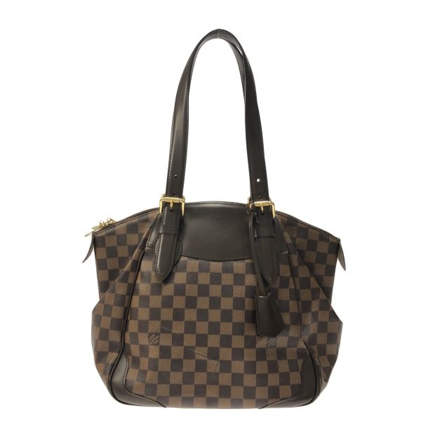 37348361 1 Louis Vuitton Verona MM Damier Canvas Shoulder Bag Ebene