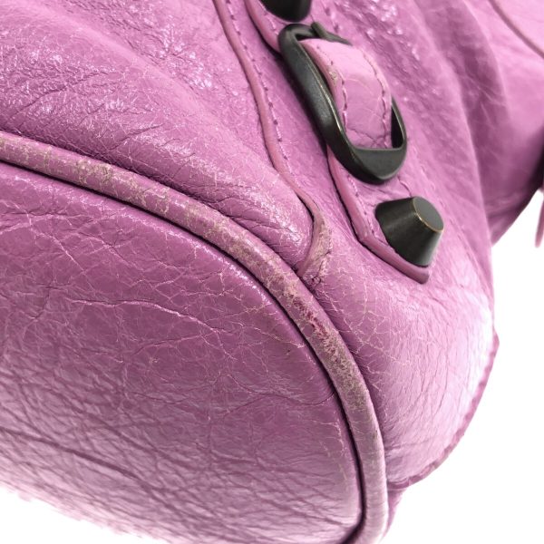 37349976 5 Balenciaga Classic Bowling Leather Handbag Purple