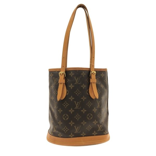 37350245 1 Louis Vuitton Petit Baguette Monogram Canvas Shoulder Bag Brown