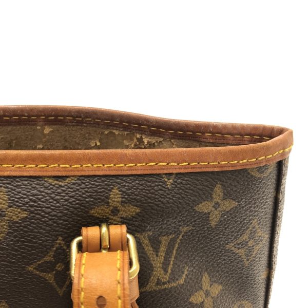 37350245 11 Louis Vuitton Petit Baguette Monogram Canvas Shoulder Bag Brown