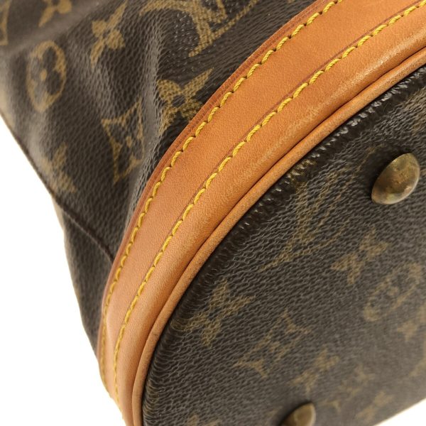 37350245 5 Louis Vuitton Petit Baguette Monogram Canvas Shoulder Bag Brown