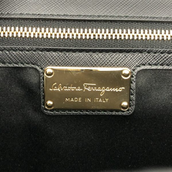 37356426 7 Salvatore Ferragamo Genie Vara Chain Shoulder Bag Black