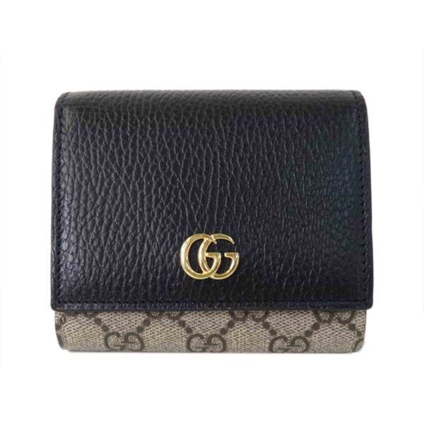 37357 1 Gucci GG Marmont Medium Wallet Black